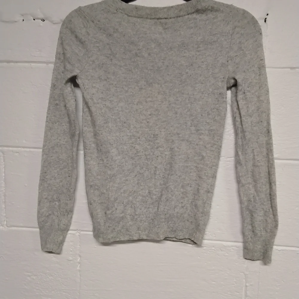 J. Crew Light Gray Top with Yellow Pear Graphic